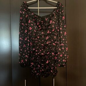 Floral long sleeve dress